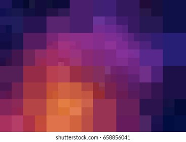 Dark Pink, Yellow vector Background rectangles and squares. Style Patchwork and Quilt. Geometric sample. Repeating routine with rectangle shapes.