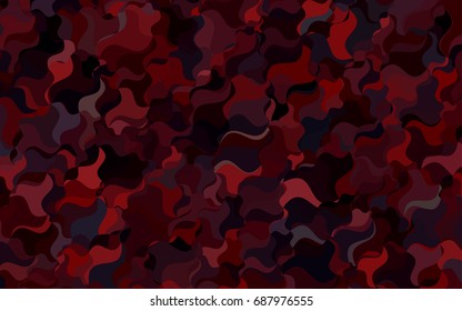 Dark Pink, Yellow vector bandy template. A vague circumflex abstract illustration with gradient. A completely new template for your business design.