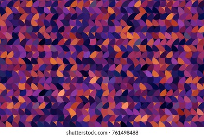 Dark Pink, Yellow vector banner with circles, spheres. Abstract spots. Background of Art bubbles in halftone style with colored gradient.