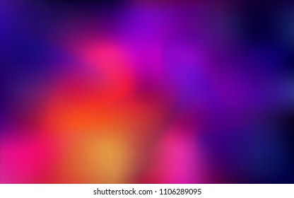 Dark Pink, Yellow vector blurred and colored backdrop. Colorful abstract illustration with gradient. A completely new template for your business design.