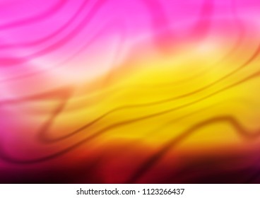 Dark Pink, Yellow vector blurred pattern. Modern geometrical abstract illustration with gradient. A completely new template for your business design.