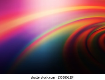 Dark Pink, Yellow vector blurred shine abstract pattern. Colorful illustration in blurry style with gradient. The background for your creative designs.