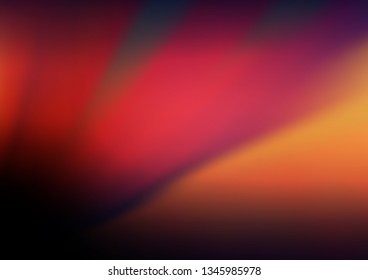 Dark Pink, Yellow vector blurred shine abstract background. A vague abstract illustration with gradient. The elegant pattern for brand book.