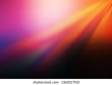 Dark Pink, Yellow vector blurred shine abstract background. Colorful illustration in abstract style with gradient. A completely new template for your design.