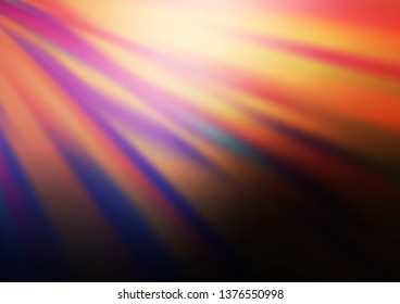 Dark Pink, Yellow vector blurred background. A completely new color illustration in a bokeh style. A completely new design for your business.