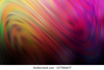 Dark Pink, Yellow vector blurred shine abstract template. An elegant bright illustration with gradient. New design for your business.