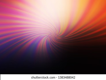 Dark Pink, Yellow vector blurred shine abstract template. Modern geometrical abstract illustration with gradient. The template for backgrounds of cell phones.