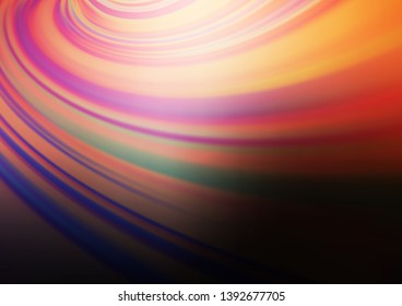 Dark Pink, Yellow vector blurred shine abstract template. A completely new color illustration in a bokeh style. The best blurred design for your business.