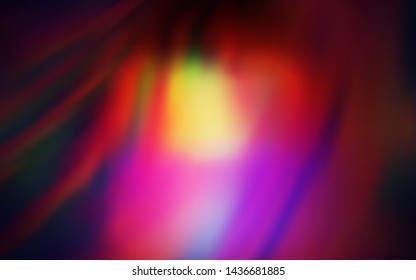 Dark Pink, Yellow vector blurred bright template. Glitter abstract illustration with gradient design. New style design for your brand book.