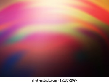 Dark Pink, Yellow vector blurred and colored template. Glitter abstract illustration with an elegant design. Brand new design for your business.