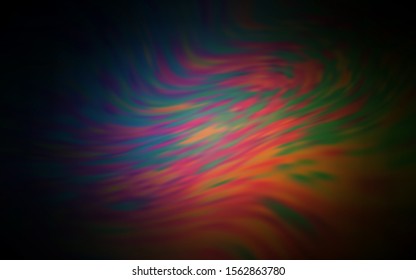 Dark Pink, Yellow vector blurred shine abstract template. Creative illustration in halftone style with gradient. Background for designs.