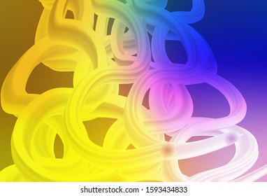 Dark Pink, Yellow vector blurred shine abstract template. Glitter abstract illustration with gradient design. Blurred design for your web site.