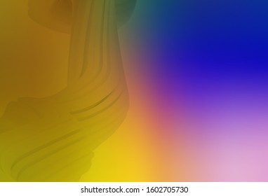 Dark Pink, Yellow vector blurred shine abstract background. An elegant bright illustration with gradient. Elegant background for a brand book.