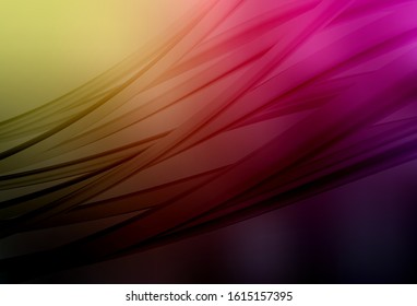 Dark Pink, Yellow vector blurred template. Shining colorful illustration in smart style. New style design for your brand book.