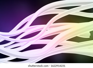 Dark Pink, Yellow vector blurred shine abstract template. Abstract colorful illustration with gradient. Background for designs.