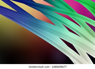 Dark Pink, Yellow vector blurred bright pattern. Colorful illustration in abstract style with gradient. New style design for your brand book.