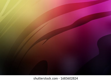 Dunkelrosa, gelbe Vektorillustration, unscharfer Hintergrund. Eine komplett neue farbige Illustration im unscharfen Stil. Unscharfes Design für Ihre Website.