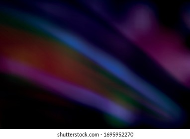 Color rosa oscuro, Ritmo borroso vectorial amarillo. Ilustración abstracta moderna con degradado. Fondo para los diseños.