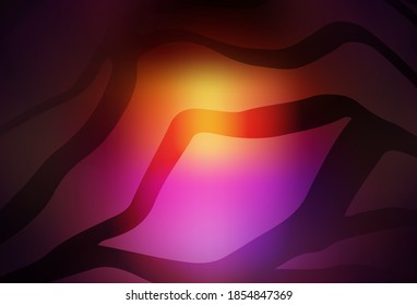 Dark Pink, Yellow vector blurred bright texture. Glitter abstract illustration with gradient design. Elegant background for a brand book.