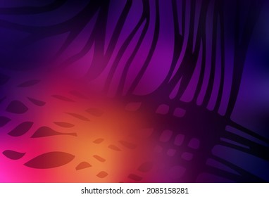 Dark Pink, Yellow vector blurred bright template. Modern abstract illustration with gradient. Background for designs.