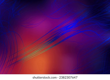 Dark Pink, Yellow vector blurred shine abstract texture. Abstract colorful illustration with gradient. New style design for your brand book.