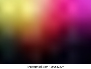 Dark Pink, Yellow vector blurred shine abstract template. Glitter abstract illustration with an elegant design. The blurred design can be used for your web site.