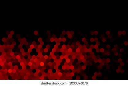 Dark Pink, Yellow vector blurry hexagon background design. Geometric background in Origami style with gradient. 