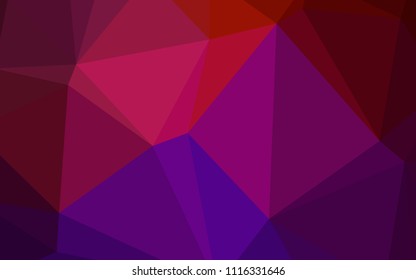 Dark Pink, Yellow vector blurry triangle pattern. Colorful illustration in abstract style with gradient. A completely new design for your business.