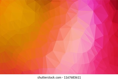 Dark Pink, Yellow vector blurry hexagon template. A completely new color illustration in a vague style. Brand new style for your business design.