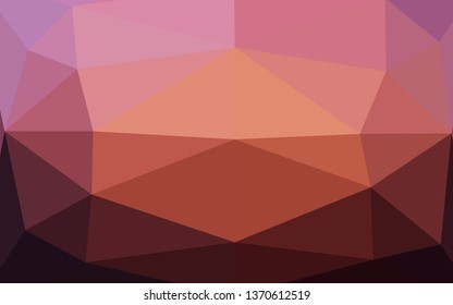 Dark Pink, Yellow vector blurry triangle template. Brand new colorful illustration in with gradient. Template for a cell phone background.
