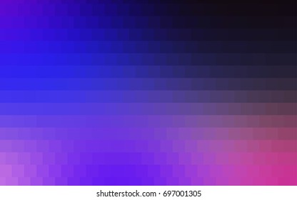 Dark Pink, Yellow vector blurry rectangular background. Geometric background in square style with gradient. The pattern can be used for brand-new background.
