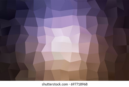 Dark Pink, Yellow vector blurry rectangular background. Geometric background in square style with gradient. The pattern can be used for brand-new background.
