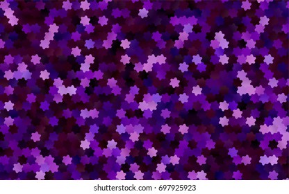 Dark Pink, Yellow vector blurry hexagon background design. Geometric background in Origami style with gradient. 