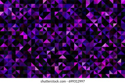 Dark Pink, Yellow vector blurry triangle background. Shining illustration, which consist of triangles. The template can be used as a background for cell phones.