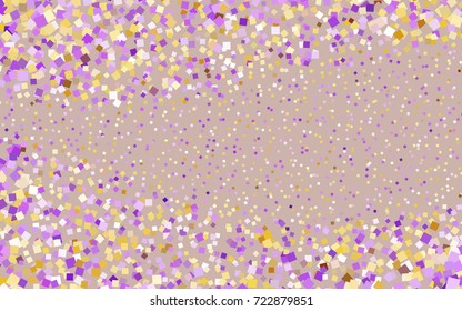 Dark Pink, Yellow vector blurry rectangular background. Geometric background in square style with gradient. The pattern can be used for brand-new background.