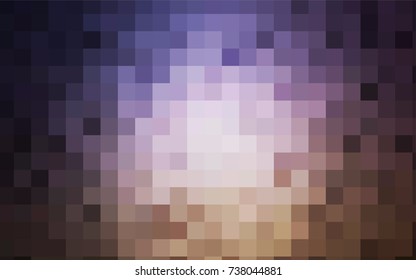 Dark Pink, Yellow vector blurry rectangular background. Geometric background in square style with gradient. The pattern can be used for brand-new background.