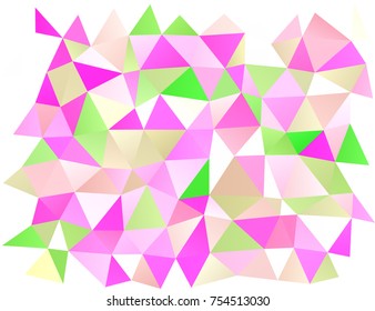 Dark Pink, Yellow vector blurry triangle pattern. Creative geometric illustration in Origami style with gradient. A new texture for your design.