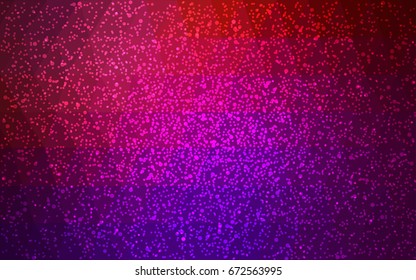Dark Pink, Yellow vector christmas polygon background. Low poly Illustration consisting of triangles with snowflakes. Texture background of New Year celebration.