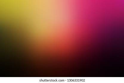 Dark Pink, Yellow vector colorful blur background. Glitter abstract illustration with gradient design. The best blurred design for your business.