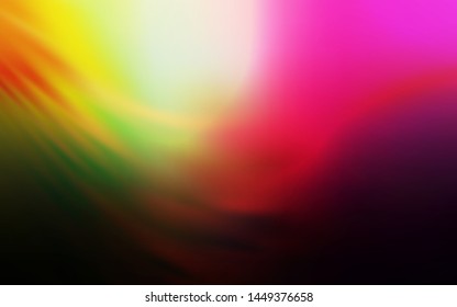 Dark Pink, Yellow vector colorful blur background. Creative illustration in halftone style with gradient. New style design for your brand book.