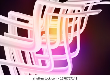 Dark Pink, Yellow vector colorful abstract background. New colored illustration in blur style with gradient. Blurred design for your web site.