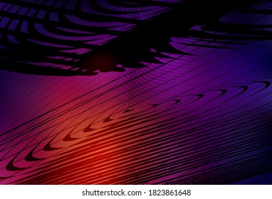Fondo abstracto de color rosa oscuro, vector amarillo. Ilustración abstracta moderna con gradiente. Diseño borroso para su sitio web.