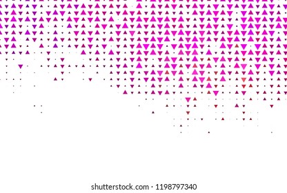 Dark Pink, Yellow vector cover in polygonal style. Abstract gradient illustration with triangles. Smart design for your business advert.