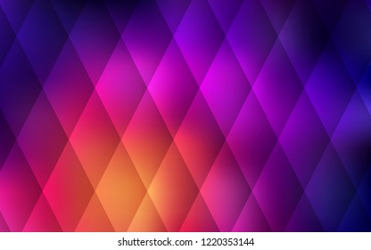 Dark Pink, Yellow vector cover in polygonal style. Decorative design in abstract style with rectangles. Best design for your ad, poster, banner.