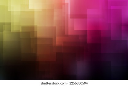 Dark Pink, Yellow vector cover with stright stripes. Shining colored illustration with sharp stripes. Best design for your ad, poster, banner.