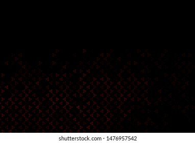 Dark Pink, Yellow vector cover in polygonal style. Triangles on abstract background with colorful gradient. Best design for your ad, poster, banner.