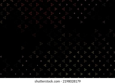 Dark Pink, Yellow vector cover in polygonal style. Glitter abstract illustration with triangular shapes. Best design for your ad, poster, banner.