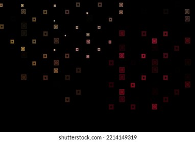 Tapa vectorial rosa oscuro, amarillo en estilo policonal, circular. Ilustración abstracta brillante con formas de rectángulos, círculos. Plantilla moderna para su promoción.
