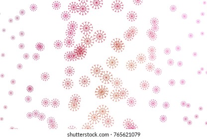 Dark Pink, Yellow vector cover with beautiful snowflakes. Shining colored illustration with snow in christmas style. The template can be used as a new year background.