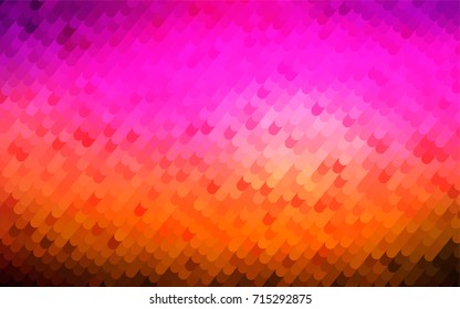 Dark Pink, Yellow vector crooked abstract pattern. Modern geometrical abstract illustration with gradient bandy lines. The completely new template can be used for your brand book.